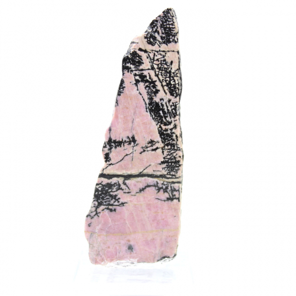 Piedra de rodonita natural mineral bruto y único
