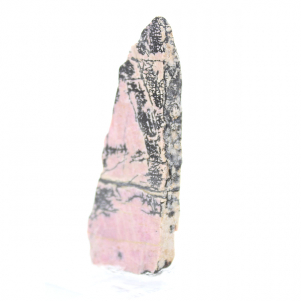 Piedra de rodonita natural mineral bruto y único