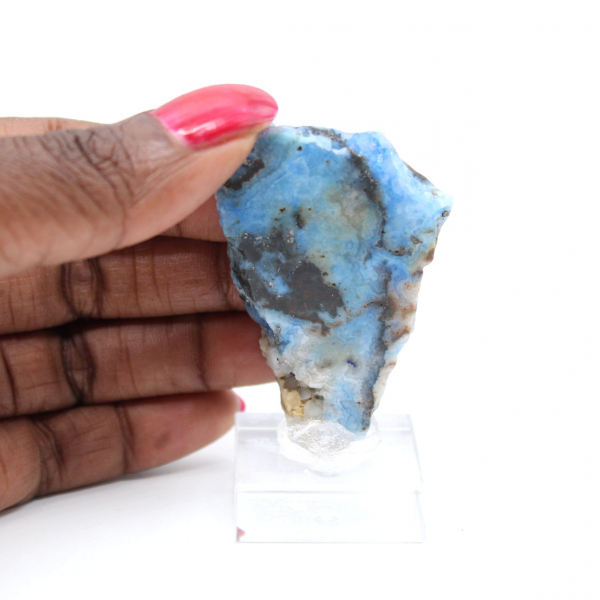 Rebanada de piedra de azurita malaquita para colección y creación