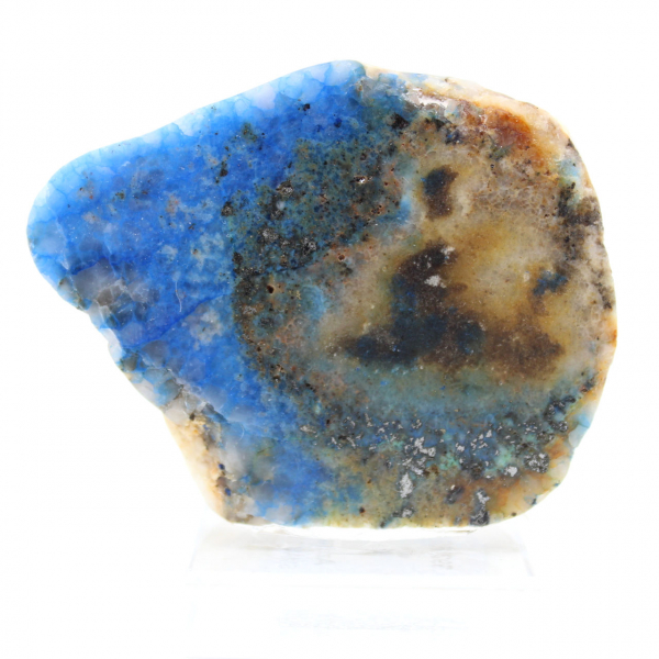 Rebanada de azurita malaquita para colección mineral