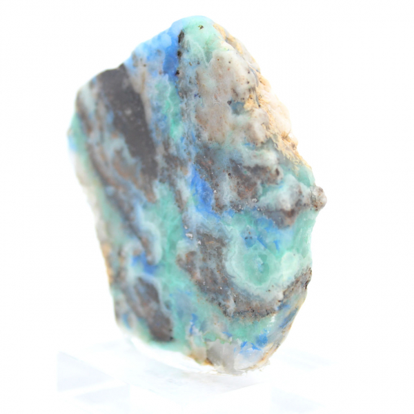 Rebanada auténtica de piedra de azurita malaquita para decoración