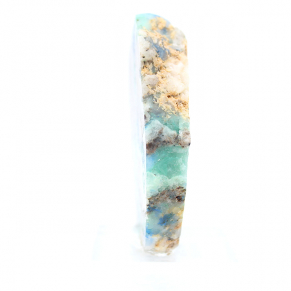 Rebanada auténtica de piedra de azurita malaquita para decoración