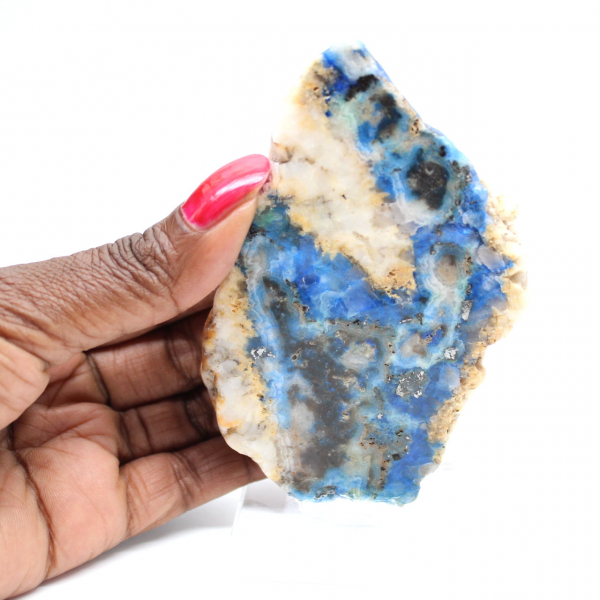 Rebanada de azurita malaquita para colección mineral