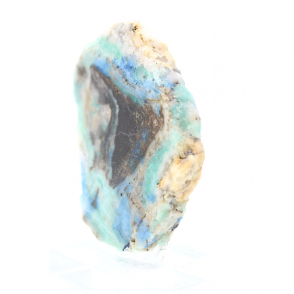 Rebanada auténtica de piedra de azurita malaquita para decoración