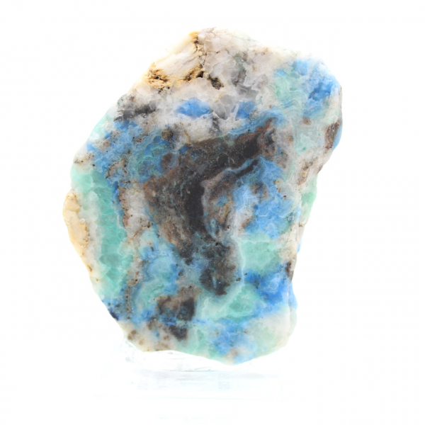 Rebanada auténtica de piedra de azurita malaquita para decoración