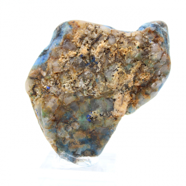 Rebanada de azurita malaquita para adorno