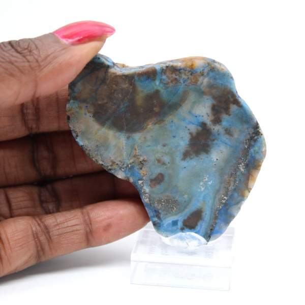 Rebanada de azurita malaquita para adorno