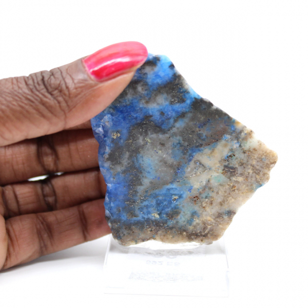 Rebanada de azurita malaquita para adorno