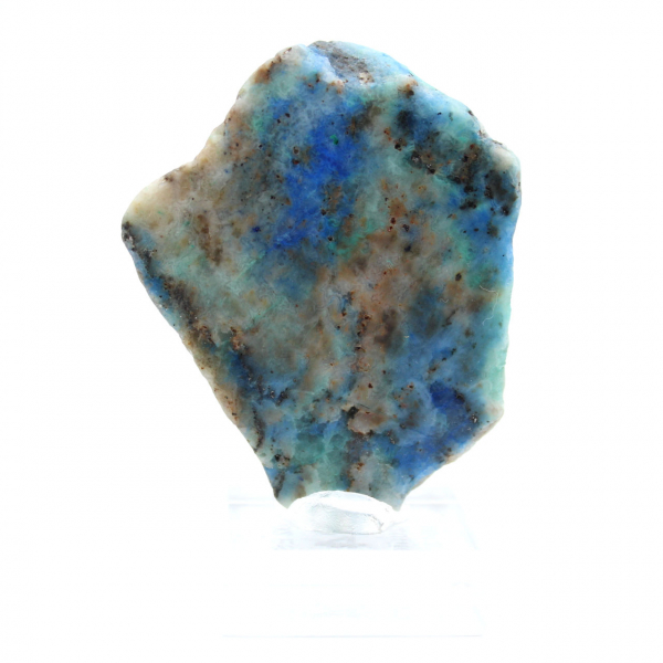 Rebanada de azurita malaquita para colección mineral