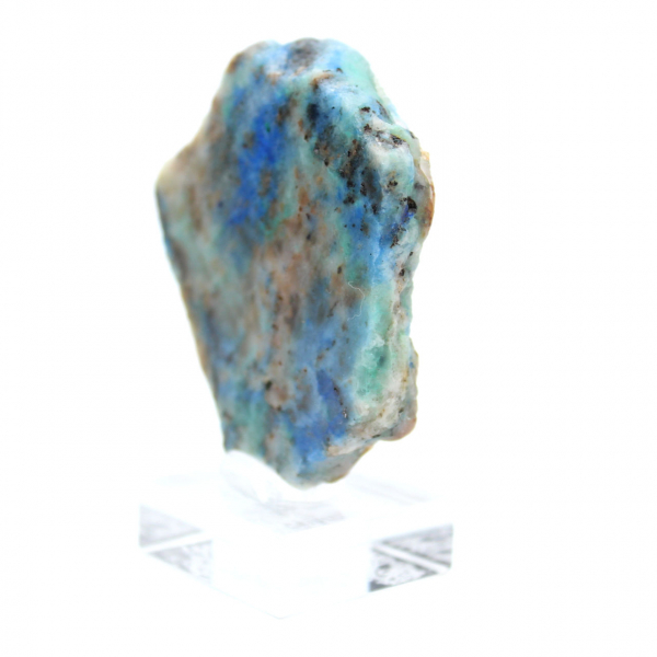 Rebanada de piedra de azurita malaquita para colección y creación