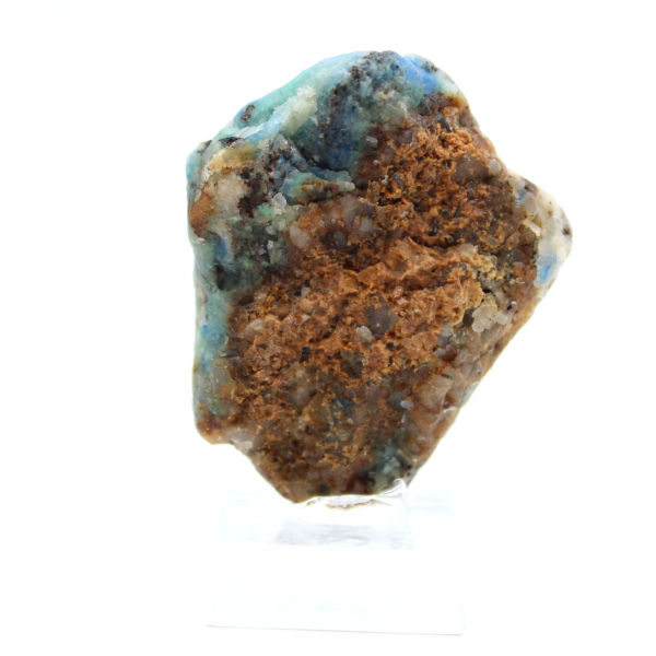 Rebanada de piedra de azurita malaquita para colección y creación