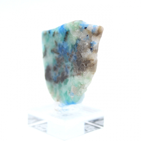 Rebanada auténtica de piedra de azurita malaquita para decoración