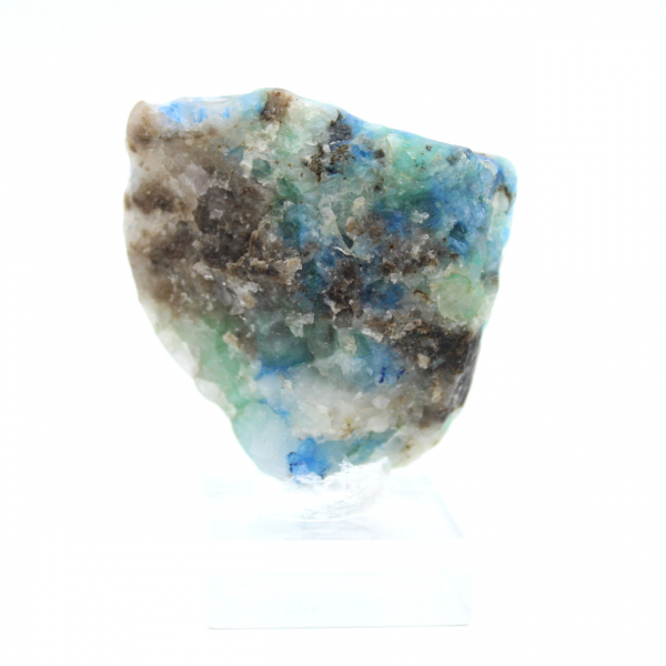 Rebanada auténtica de piedra de azurita malaquita para decoración