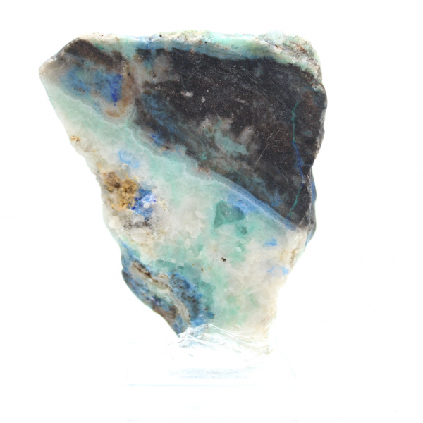 Rebanada de azurita malaquita para adorno