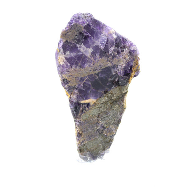 Piedra de fluorita pirita natural mineral único