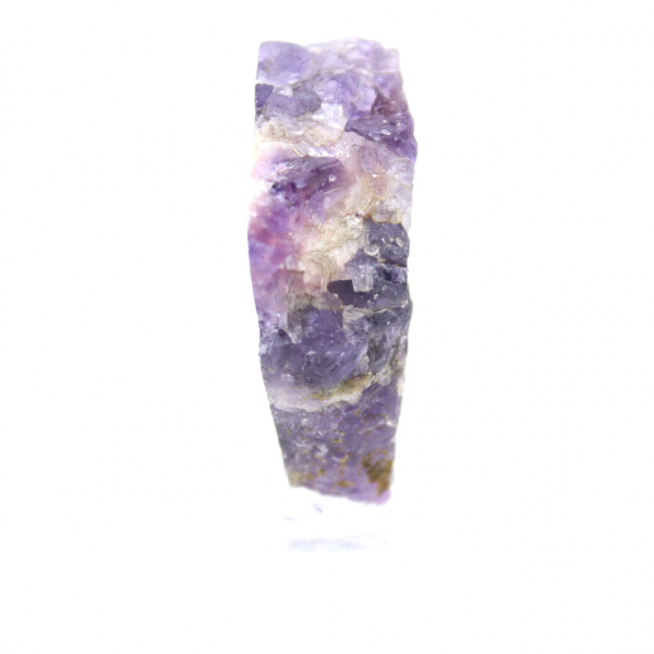 Rebanada natural de fluorita pirita ideal para colección