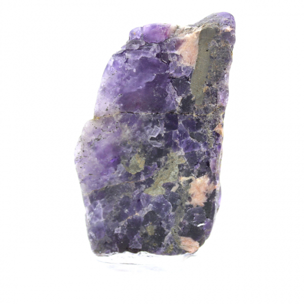 Piedra de fluorita pirita mineral bruto para colección