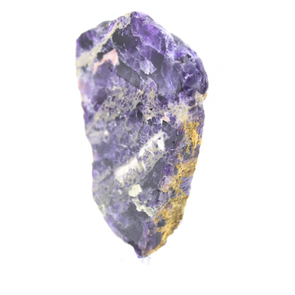 Rebanada de fluorita y pirita para colección mineral