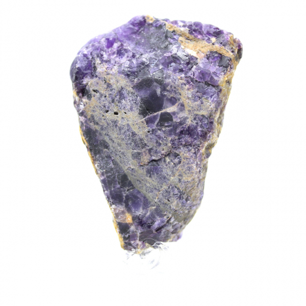 Rebanada de fluorita y pirita para colección mineral
