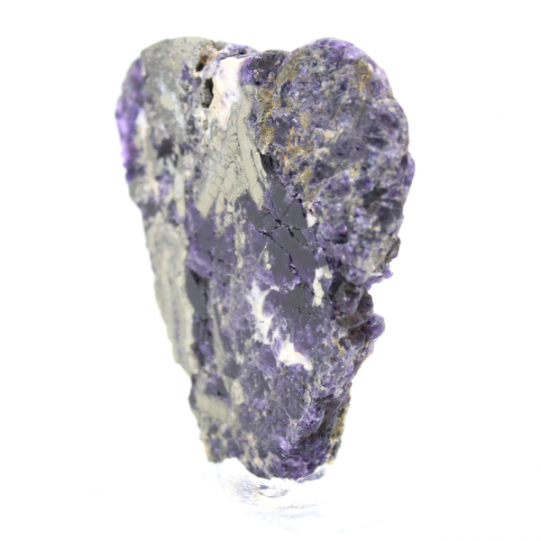 Rebanada natural de fluorita pirita ideal para colección
