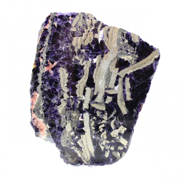 Piedra de fluorita pirita mineral bruto para colección