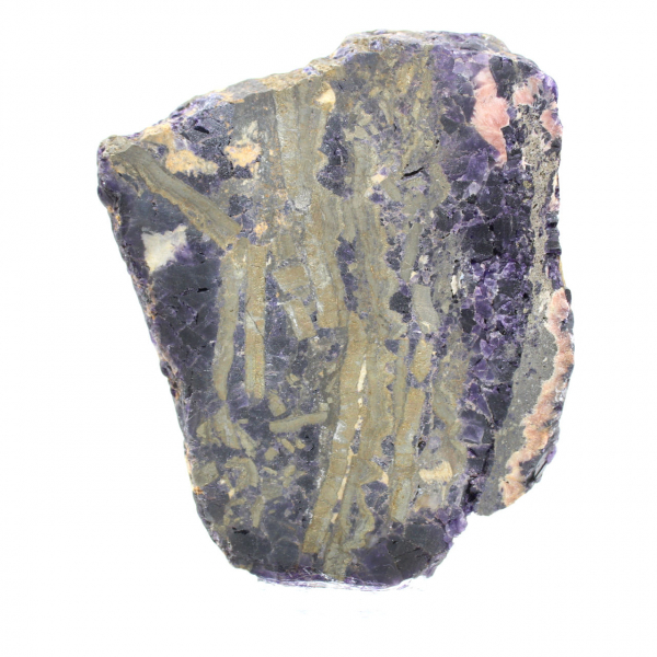 Piedra de fluorita pirita mineral bruto para colección