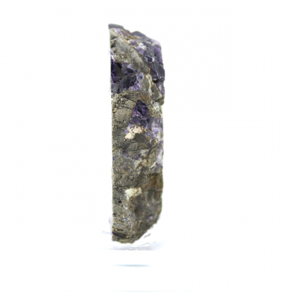 Piedra de fluorita pirita natural mineral único