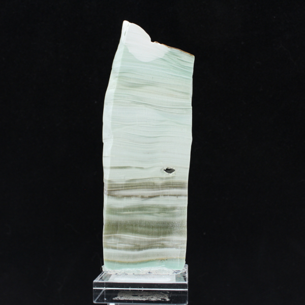 Piedra de aragonita verde ideal para colección