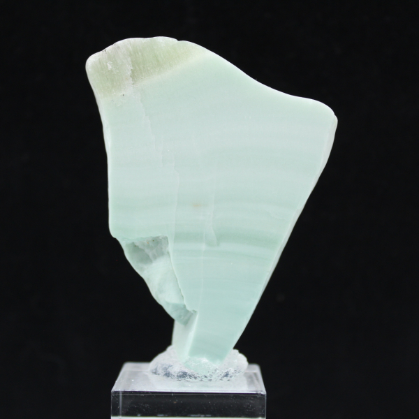 Rebanada natural de aragonita verde para decoración