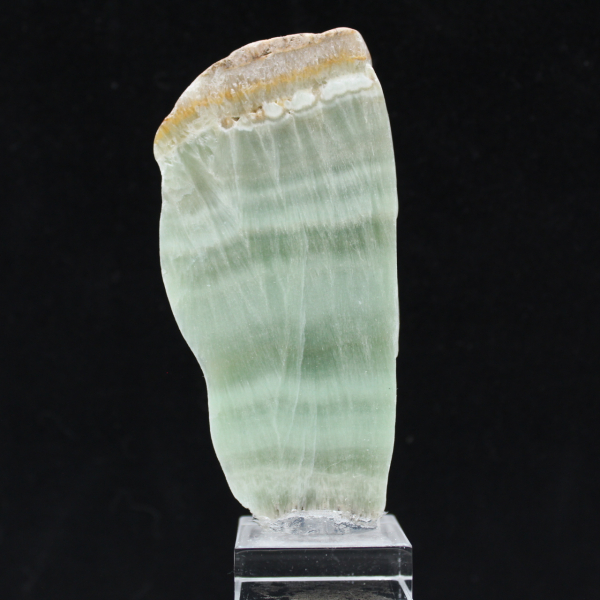 Piedra de aragonita verde ideal para colección