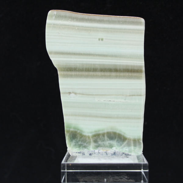 Piedra de aragonita verde ideal para colección
