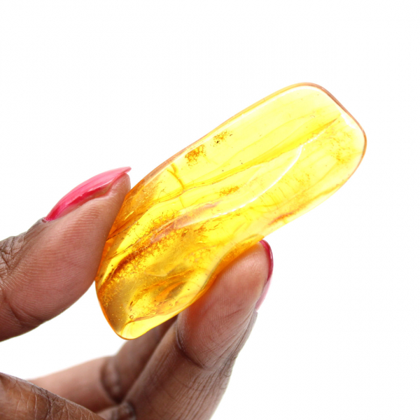Mini guijarro de ámbar amarillo – Piedra natural del Báltico