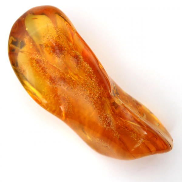 Guijarro de piedra natural Ámbar amarillo para ejemplar único