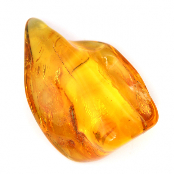Piedra pequeña de ámbar amarillo – Resina fósil coleccionable