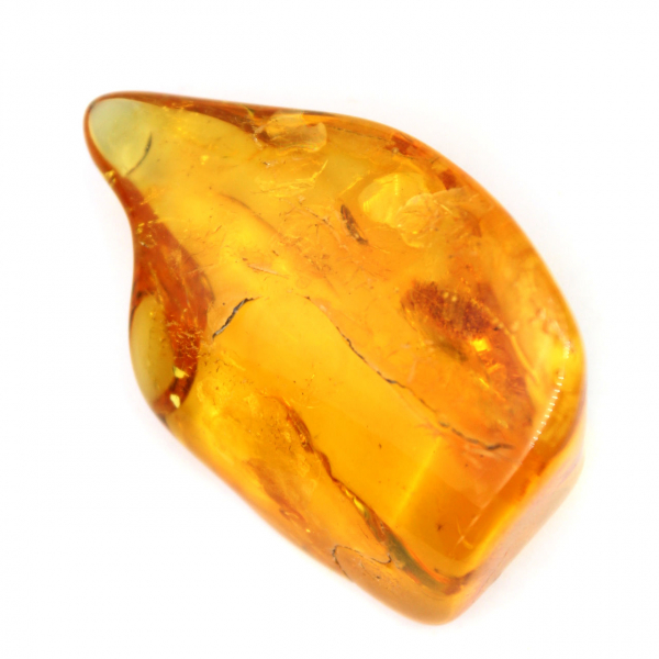 Piedra pequeña de ámbar amarillo – Resina fósil coleccionable