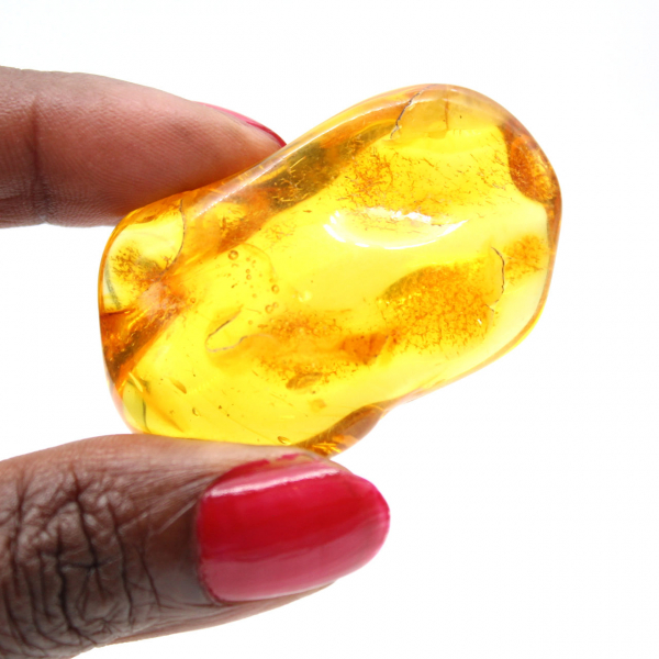 Piedra natural Ámbar amarillo – Colección lituana de guijarros