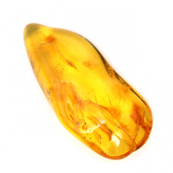 Ámbar amarillo de Lituania: guijarro natural, ejemplar de colección