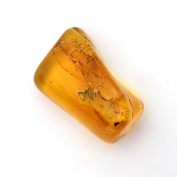 Mini guijarro de ámbar amarillo báltico: fósil para decoración