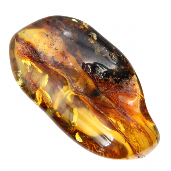 Ámbar lituano: guijarro natural para muestras mineralógicas