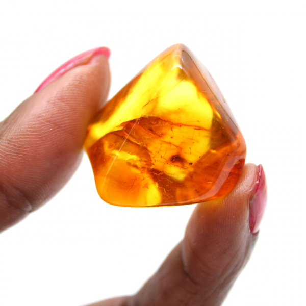 Pequeño ejemplar de guijarro de ámbar pulido - Auténtica Lituania