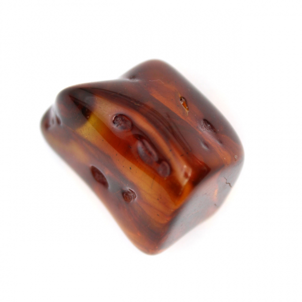 Ejemplar de guijarro de ámbar pulido - Decoración de interiores