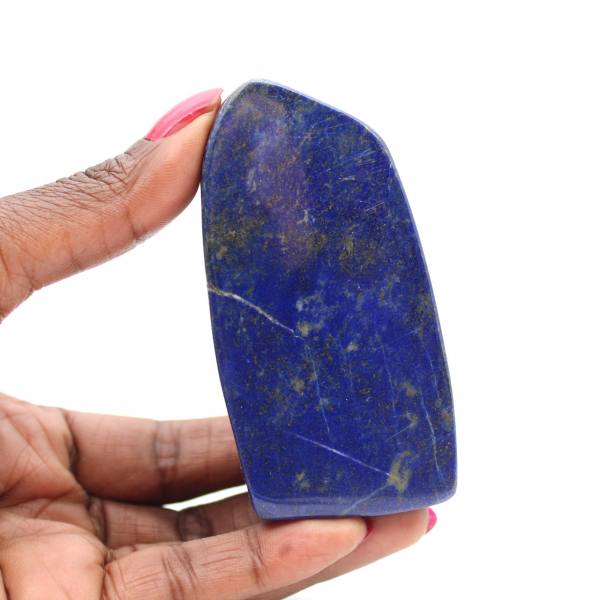 Adorno de lapislázuli pulido, piedra afgana