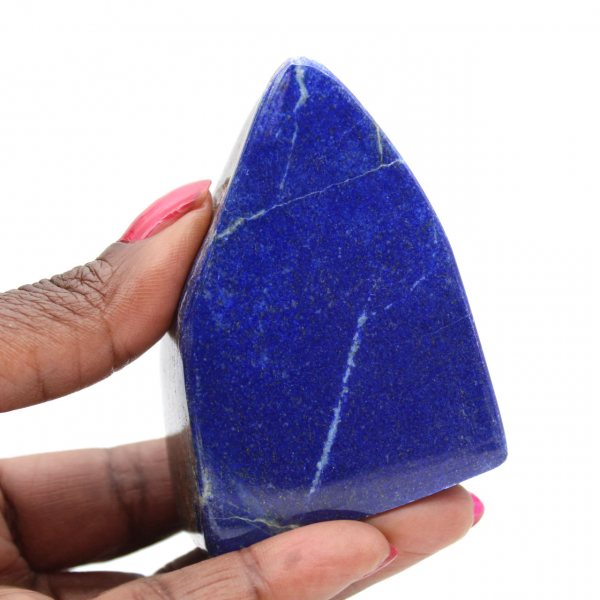 Bloque decorativo de lapislázuli azul pulido