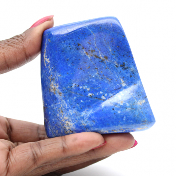 Piedra semipreciosa de lapislázuli pulida de calidad superior