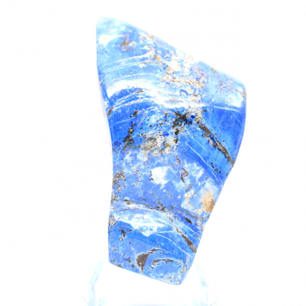 Piedra de lapislázuli pulida, decoración auténtica