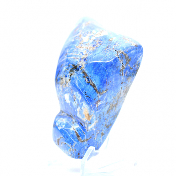 Piedra de lapislázuli pulida, decoración auténtica