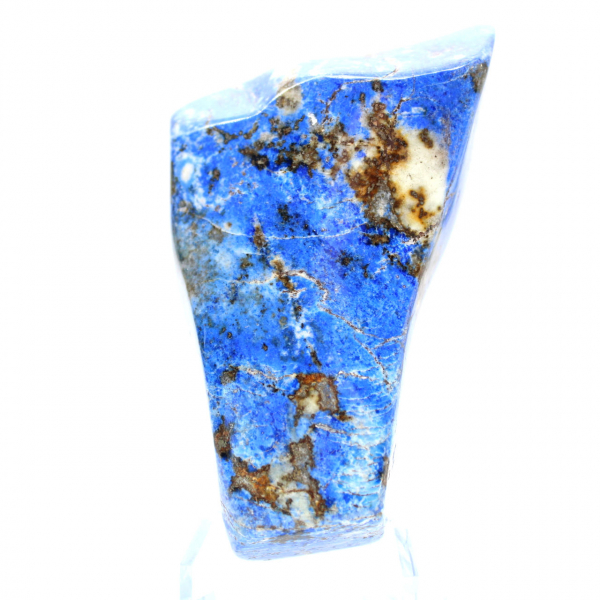 Piedra de lapislázuli pulida, decoración auténtica