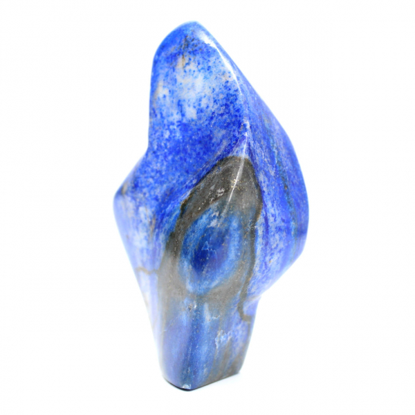 Adorno de lapislázuli pulido en tonos profundos
