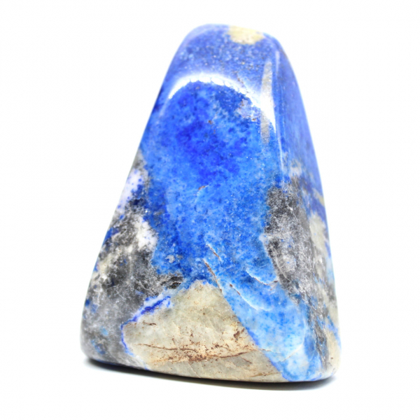 Lapislázuli, adorno pulido con inclusiones de pirita