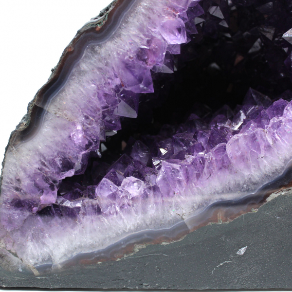  Geoda de amatista de Brasil con cristales morados para coleccionistas
